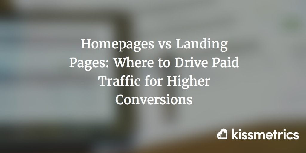 homepages vs landing pages cover image