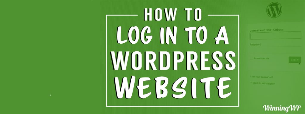 how to log in to a wordpress website
