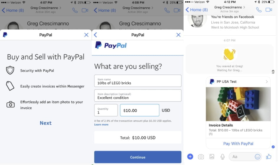Facebook Adds New PayPal Invoicing and Payment Options to ... - 