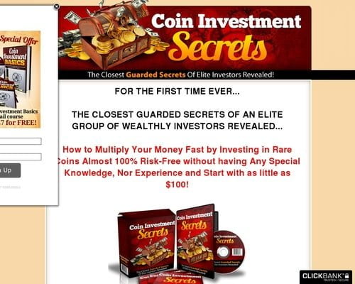 Coin Investment Secrets...Find Out How to Multiply Your Money by Investing in Rare Coins Almost 100% Risk-Free!