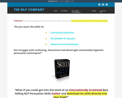 Persuasion Skills on Steroids Deconstructed Main Info Page - The NLP  Company | Good To SEO