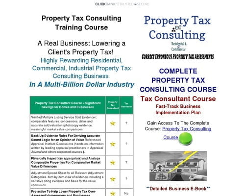 Property Tax Appeal Consulting Business Course: An Evergreen Consulting Business That Needs Consultants