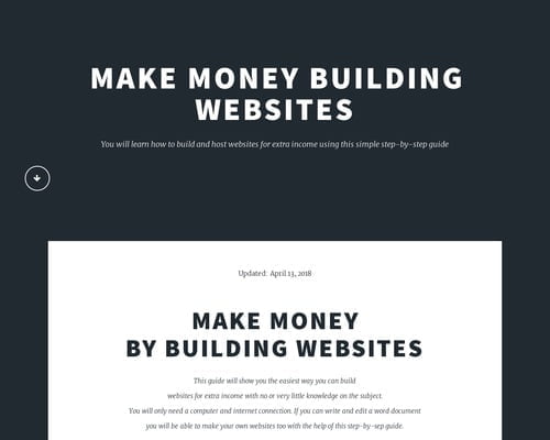 can you make a lot of money building websites