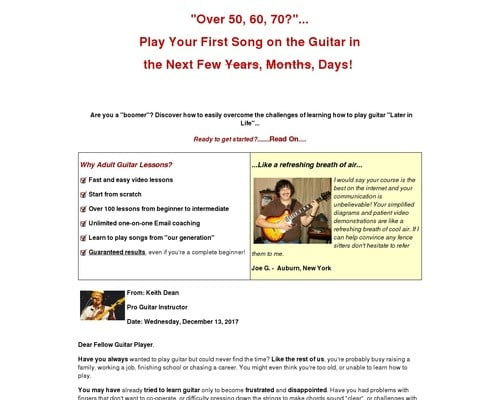 Adult Guitar Lessons