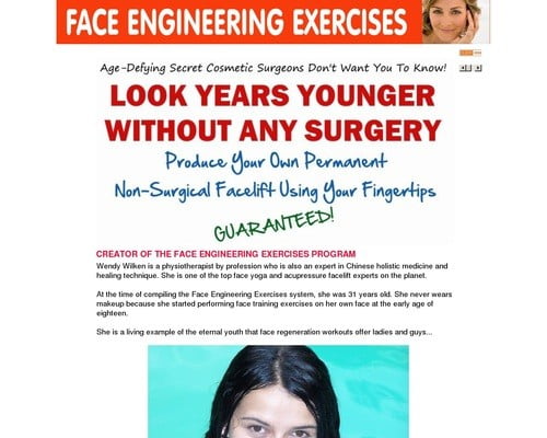 Face Engineering Exercises For Lifting Face Muscles And Skin