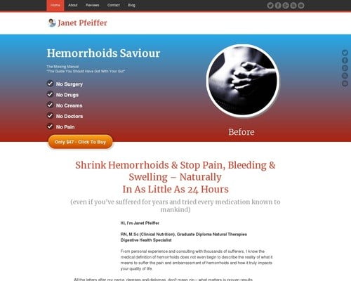 Hemorrhoids Saviour  |  Cure Hemorrhoids Fast & Forever