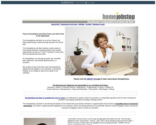 Homejobstop.com Telecommuting Resource for Work at Home Jobs