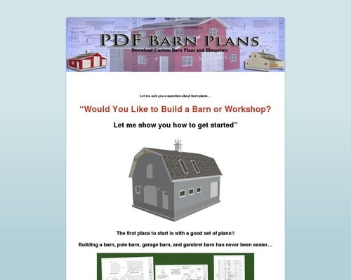 PDF Barn Plans