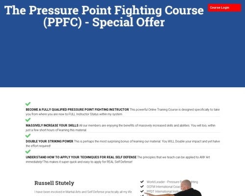 Pressure Point Fighting Course Special Offer – Russell Stutely Online Gym