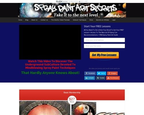 Spray Paint Art Secrets Video Lessons info - Spray Paint Art Secrets