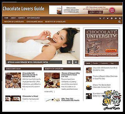 Chocolate  Niche Blog website   Affiliate Income   Free Hosting  Free Setup