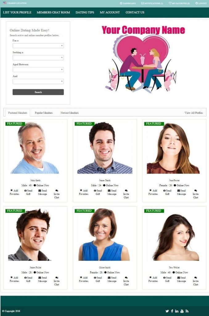 DATING and MATCHMAKING SERVICE WEBSITE FOR SALE! RESPONSIVE DESIGN