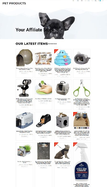 FAMILY PET SUPPLIES WEBSITE WITH HOSTING & DOMAIN FULLY STOCKED