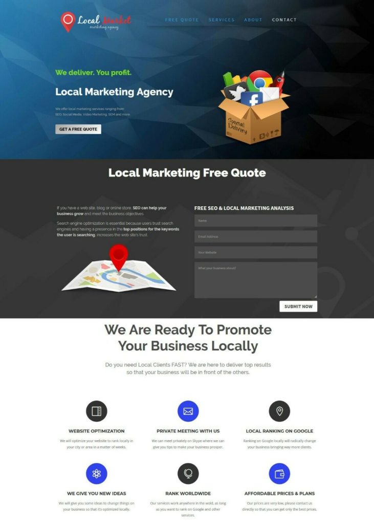 Local Marketing Services Provider Website - Business In a Box
