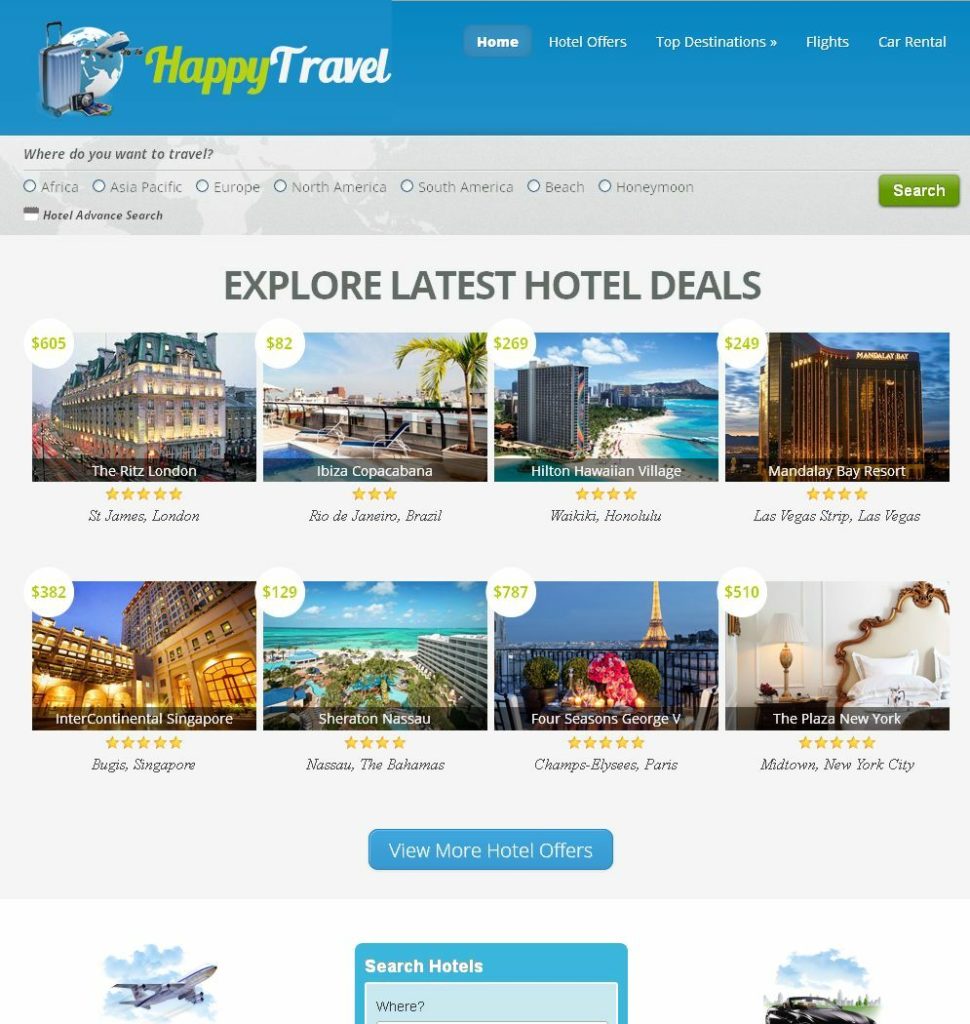Make Money Online with FLIGHT, HOTEL & CAR RENTAL Comparison WebSite