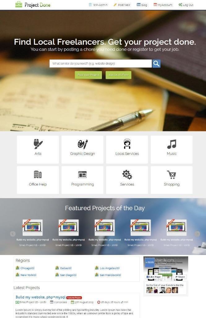 Responsive Freelancer Website for sale with  Free Installation + Free Hosting