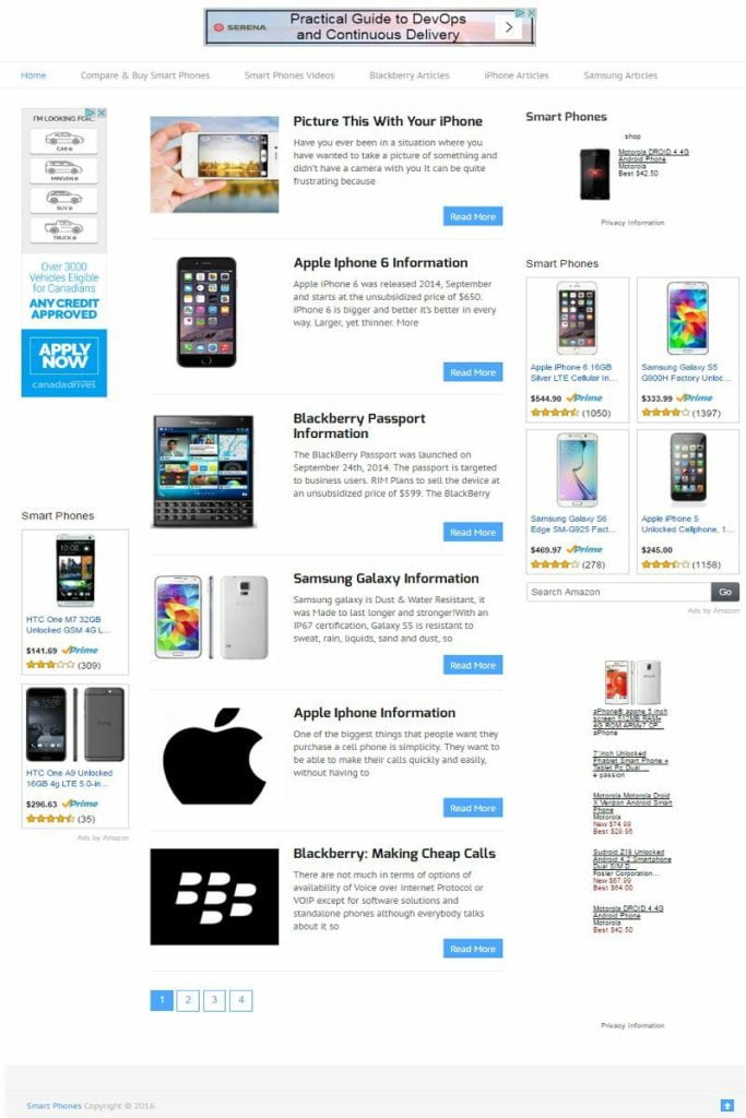 SMARTPHONES WEBSITE BUSINESS and DOMAIN FOR SALE! MOBILE RESPONSIVE