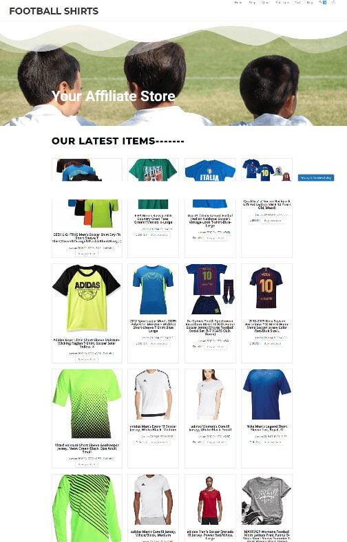 SOCCER / FOOTBALL SHIRTS WEBSITE BUSINESS EASY TO RUN AT HOME - NEW DOMAIN