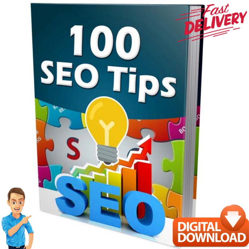 100 SEO Tips e. book – Increase SEO & Traffic For Internet Marketing + MRR