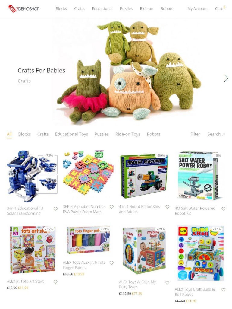 Amazon Affiliate Website - Baby Toys Store