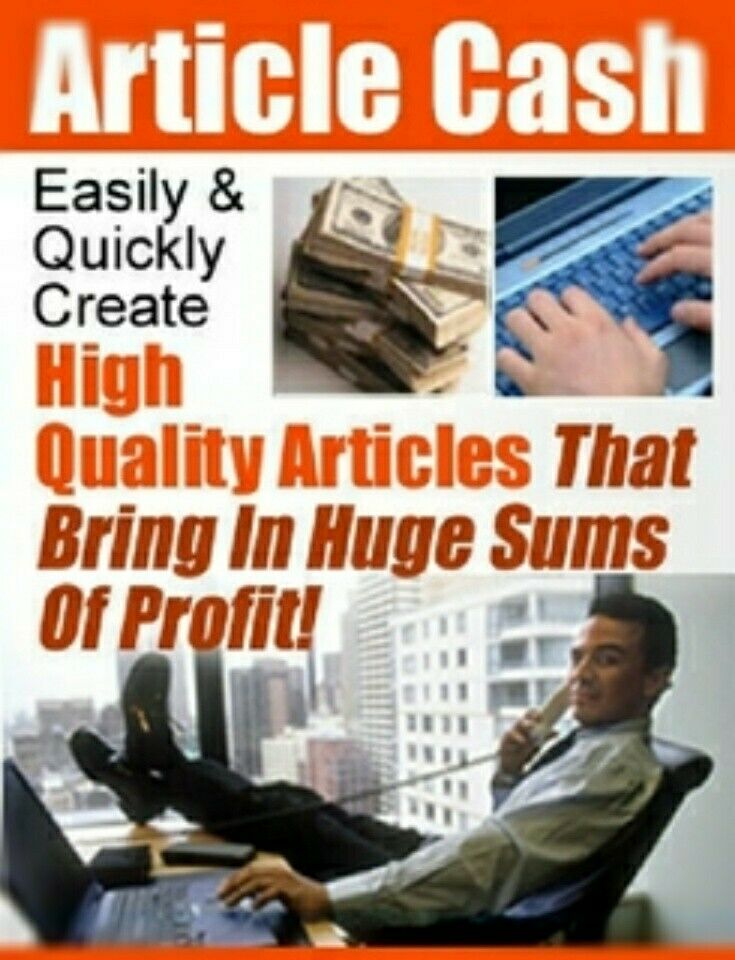 Article Cash - Easily & Quickly Create High Quality Articles That Bring In Money