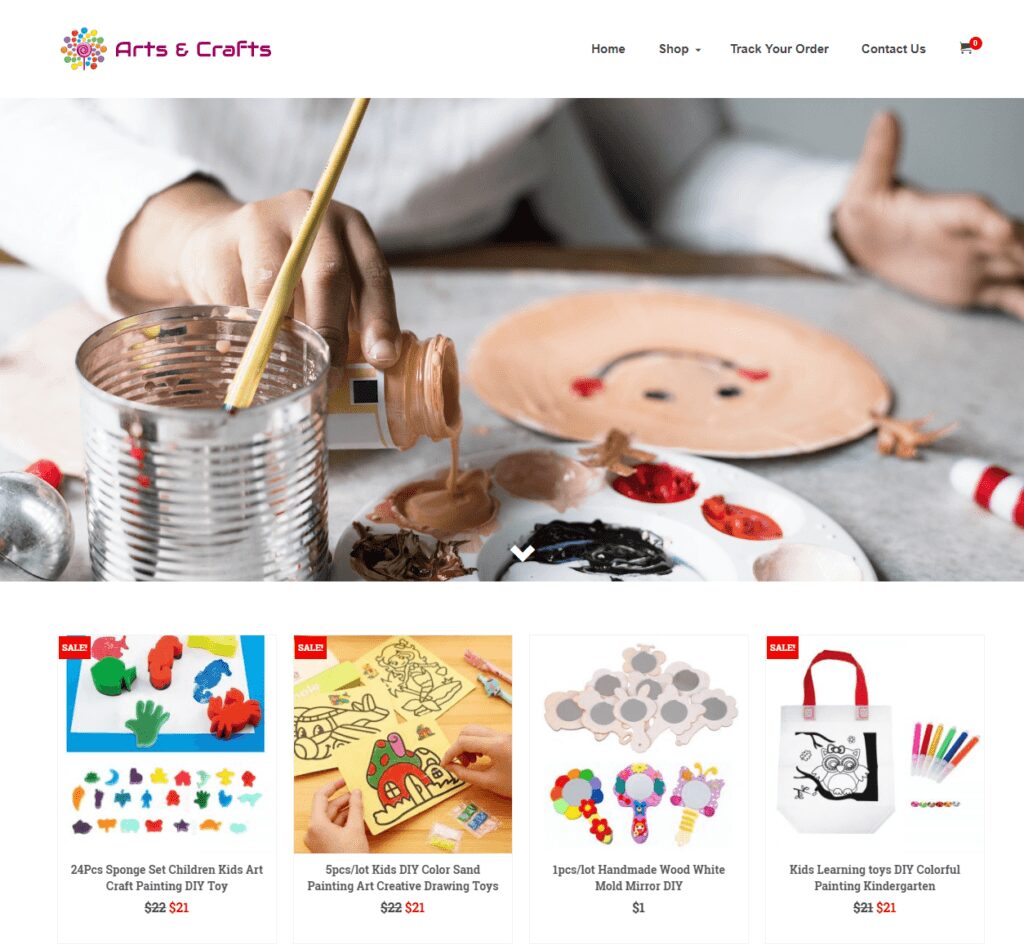 Arts And Crafts Turnkey Website BUSINESS For Sale - Profitable DropShipping