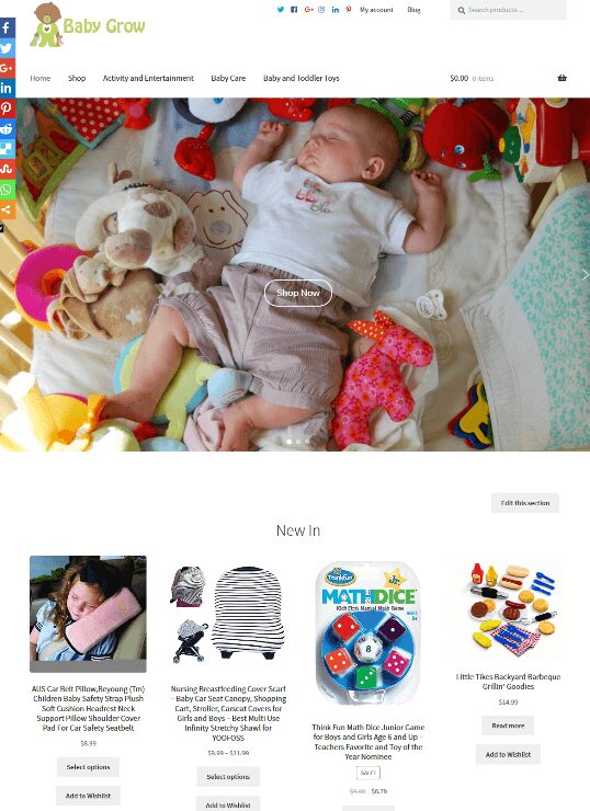 Baby Products Website Business For Sale