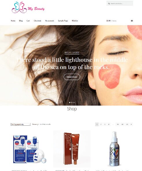Beauty Products Affiliate Store Website Business For Sale Full Stock