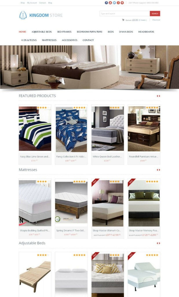 Beds Store - Amazon Affiliate Website + Free Hosting