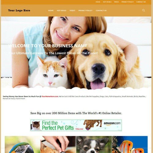 Best Affiliate Home Make Money! Online Pet Care Store Website Business For Sale!