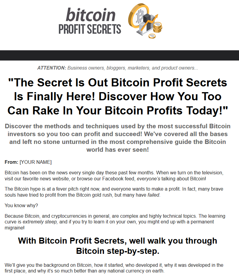 Bit coin Business For Sale w/ Sales Websites + Audio Video Upsell + Affiliate