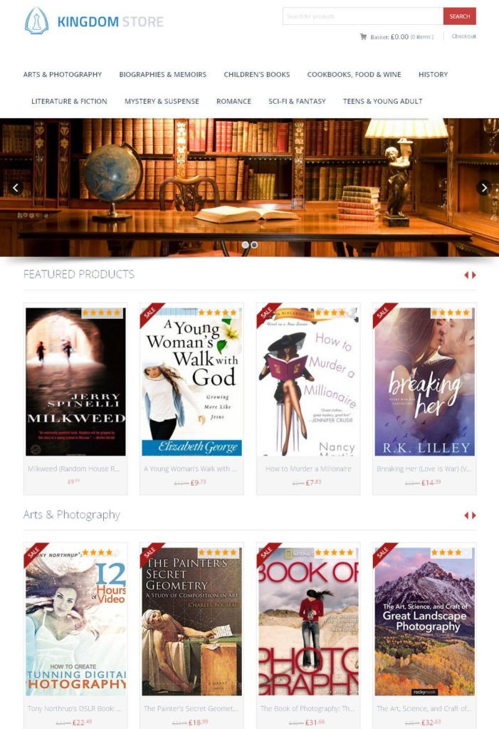 Books Store - AutoPilot Affiliate Website + Shopping Cart