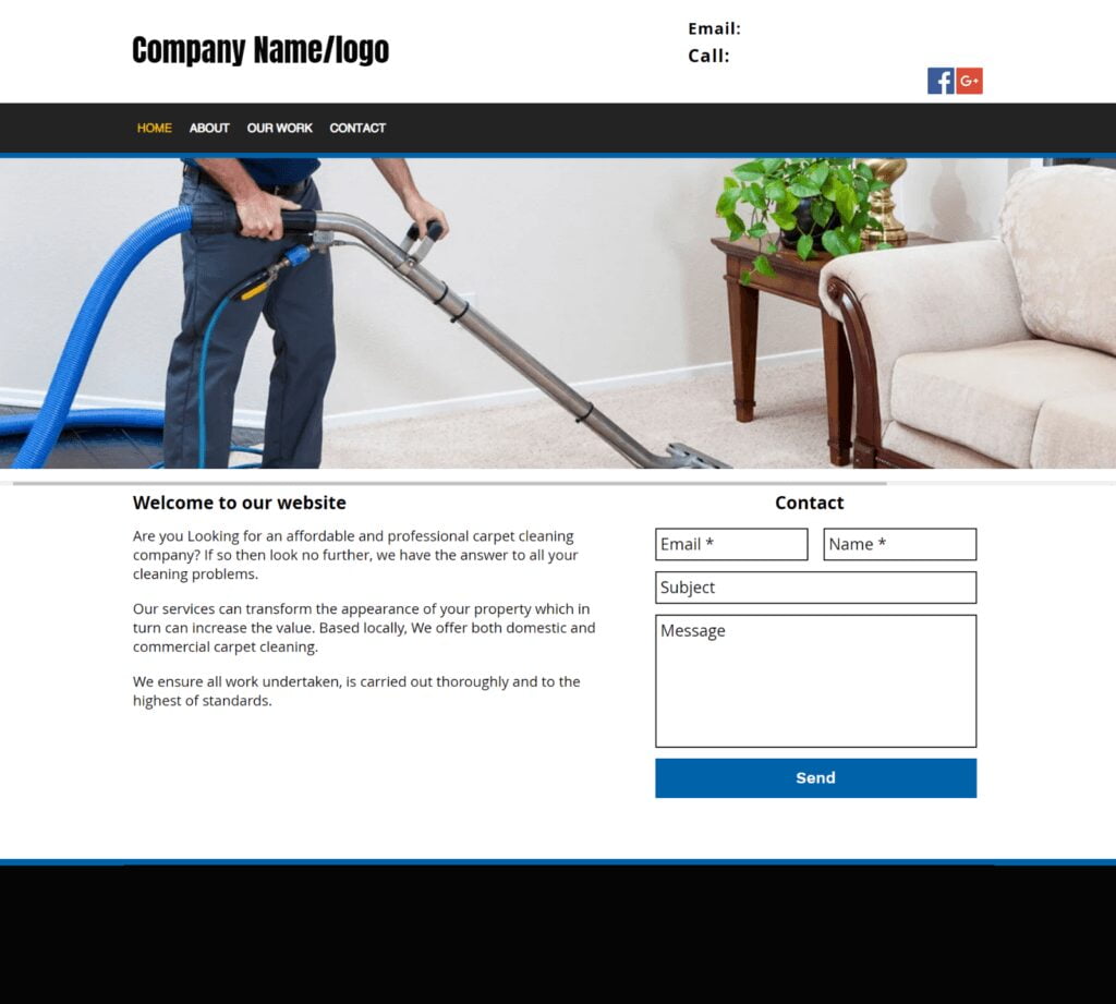 Carpet Cleaning Business for Sale | Website, Leaflet Template | £700+ Per Week