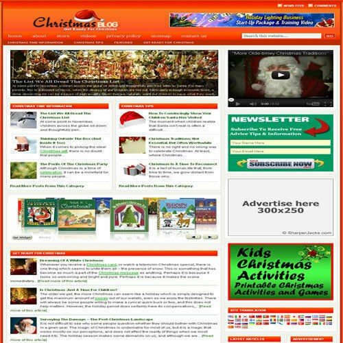 Established 'CHRISTMAS' Affiliate Website Turnkey Business (FREE HOSTING)