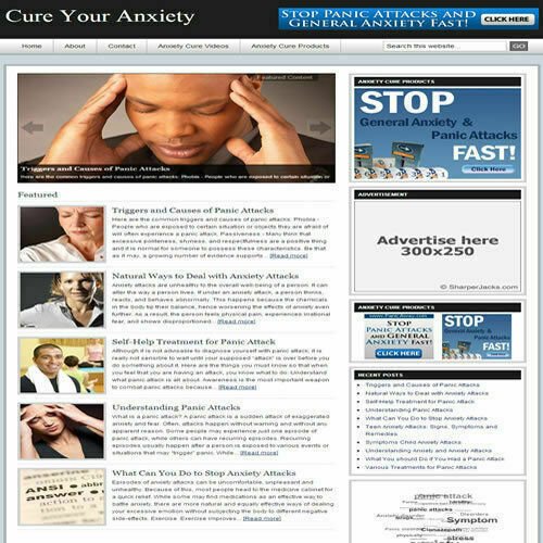 Established 'CURE YOUR ANXIETY' Website Turnkey Business (FREE HOSTING)