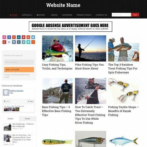 FISHING STORE - Work From Home Online Business Website For Sale + Domain + Host