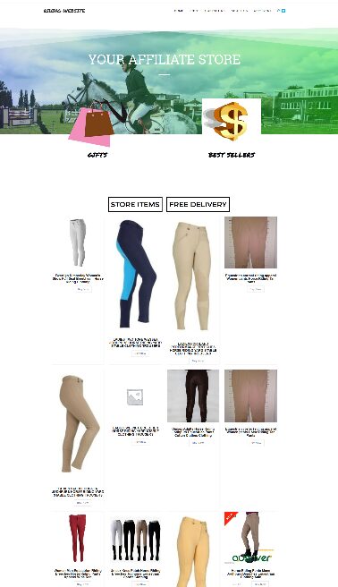 FULLY STOCKED RIDING CLOTHING WEBSITE - EASY HOME BUSINESS - DOMAIN + HOSTING