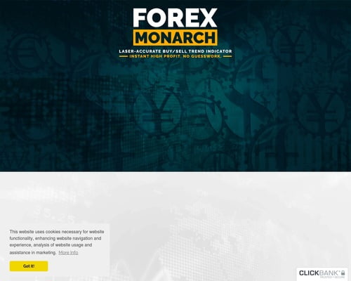 Forex Monarch - Highly Converting Forex Product