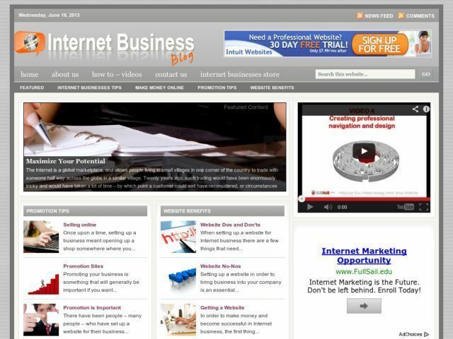Hot Internet Business / Make Money Online Niche Wordpress Blog Website For Sale!