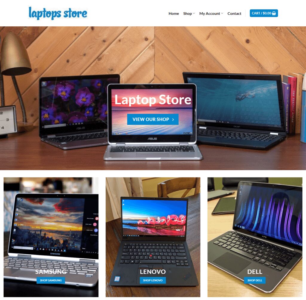 Laptop Store Website Business - Earn $899 A SALE. Free Domain|Hosting|Traffic