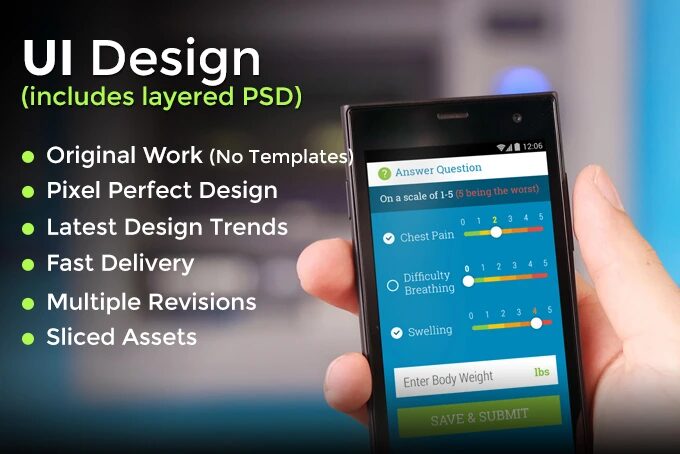 Mobile App Ui Design For Any Platform (Silver Package)