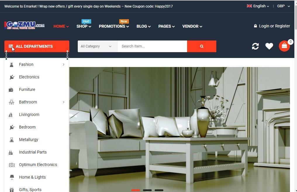 Multi-purpose Multi Vendor  modern eCommerce Website​ Free hosting+installation