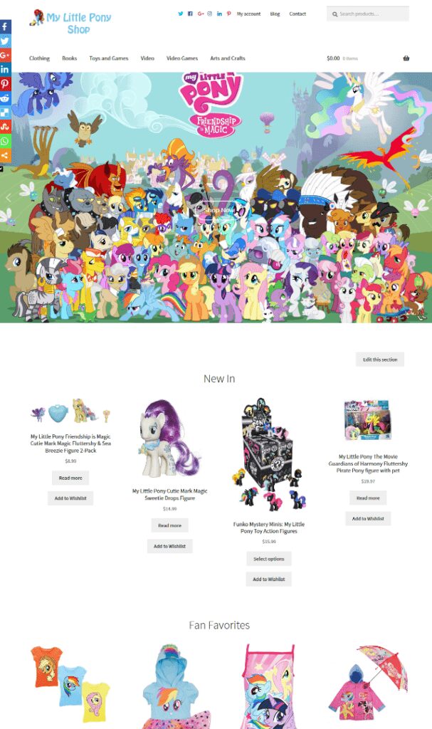 My Little Pony Website Business For Sale Fully Stocked