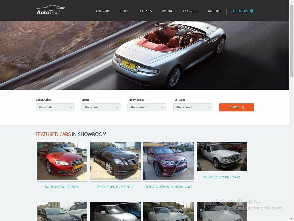 New Car Dealer Website! $99.99 ONLY