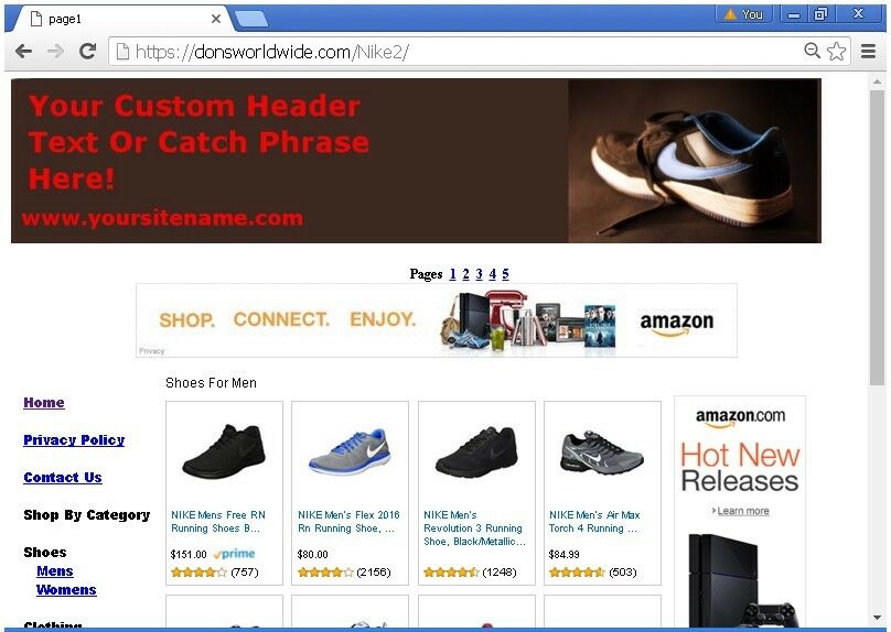 Nike Store Business Website For Sale Free Domain,Install,Setup,Free Bonuses +++