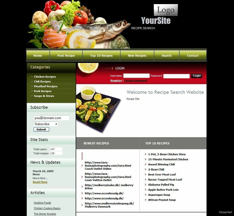 ORGANIC FOOD & RECIPES Website Business. Online Earnings Google Adsense