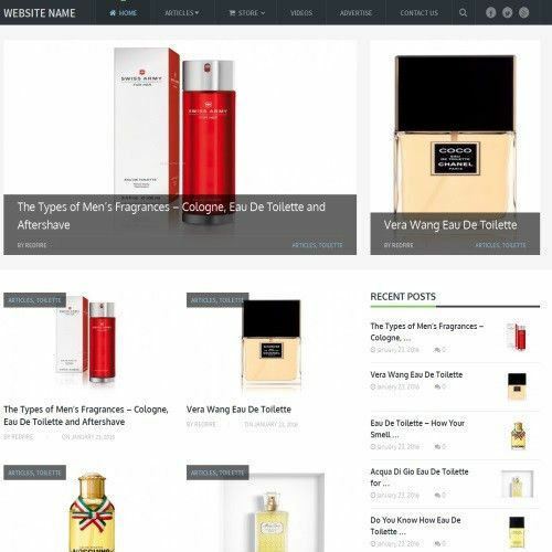 PERFUME STORE - Professionally Designed Affiliate Website For Sale + Domain!