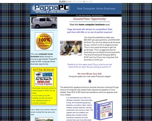 Pappapc Computer Home Business - $100 Per Hour!