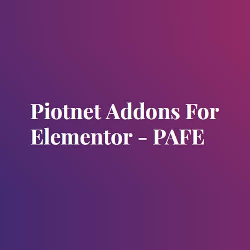 Piotnet ⭐ Addons for Elementor ⭐ Plugin Wordpress ⭐ Ultimate Version ⭐ Aug 2019