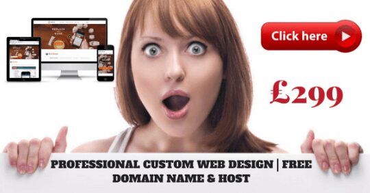 Professional Custom website design Free Domain + Hosting